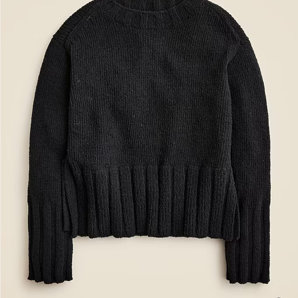 J.Crew Marina Sweater in Textured Cotton Blend